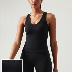 Athleta Top - Aurora V neck Black Tank - size large